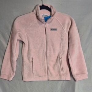 Columbia Youth Fleece Jacket Full Zip Pink Berrey Ranch Size‎ M